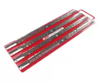 Лоток с реечными держателями головок JTC 3413 (1/4"х20 шт., 3/8"х30 шт., 1/2"х30 шт., 440х150 мм)